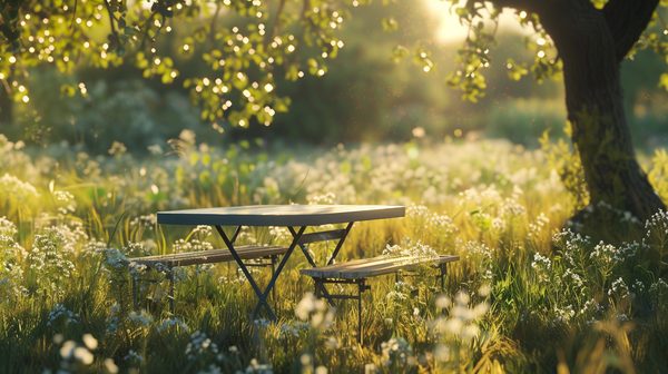 Table picnic pliante : confort et praticité à 91€